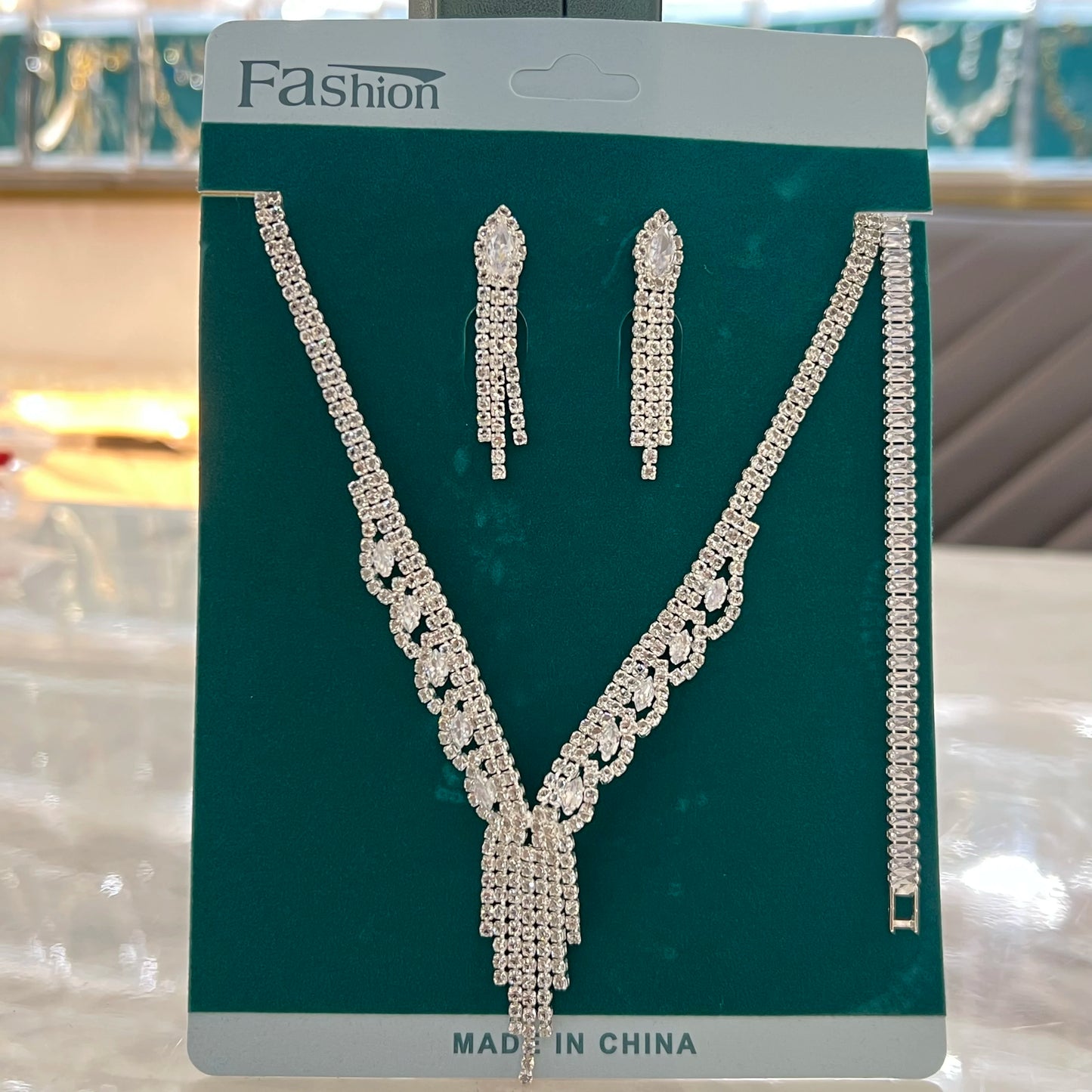 Lanț Hollow Tassel colier cercei brățară bijuterii set nuntă